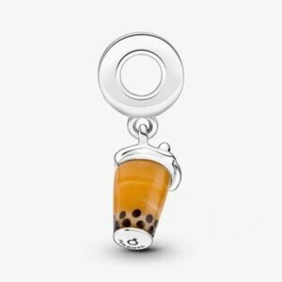 Pandora Murano Glass Bubble Tea Dangle Charm - Picture 2 of 3